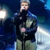The Tonight Show Jimmy Fallon Alex Warren Black Leather Jacket