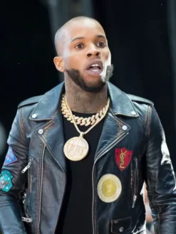 Tory Lanez HOT 97 Summer Jam 2018 Biker Leather Jacket