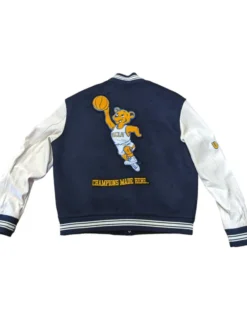 UCLA Bruins Navy Letterman Varsity Jacket Back