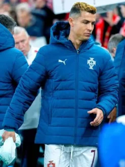 UEFA National League Cristiano Ronaldo Portugal Puffer Jacket