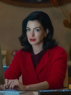 Verity 2026 Anne Hathaway Red Cardigan