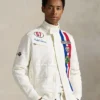 White Ralph Lauren Racing Jacket for Men