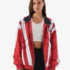 Womens San Francisco 49ers Off Season x NFL Scarlet Red Windbreaker Jacket