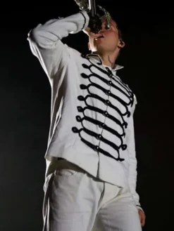 Yung-Lean-Stage-Performance-White-Military-Costume-Jacket