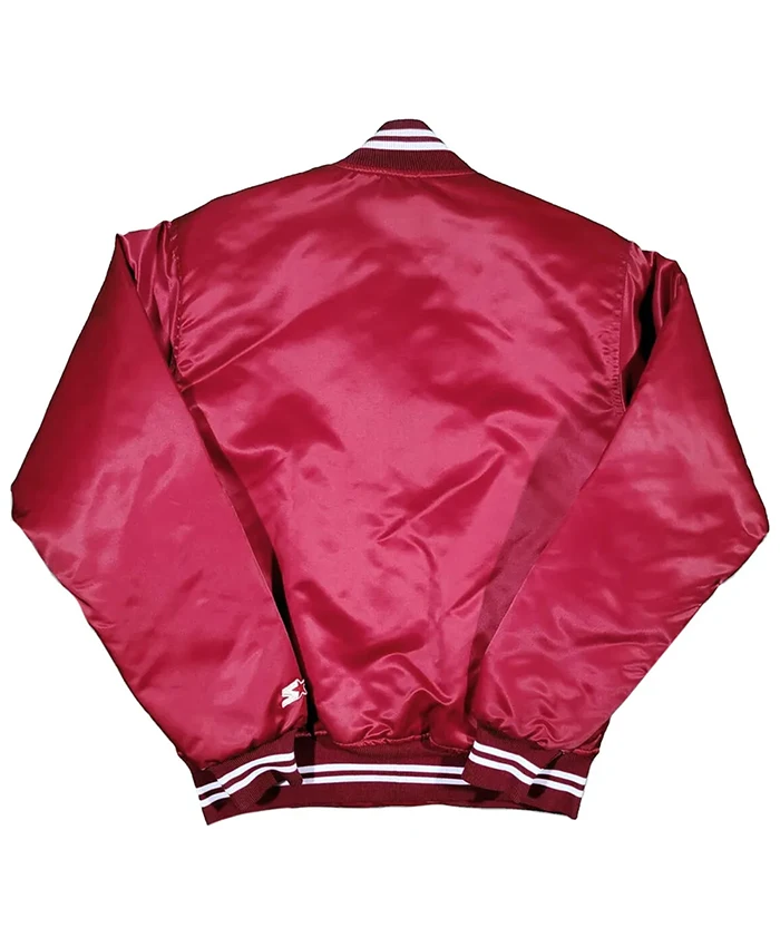 arkansas-razorbacks-burgundy-satin-jacket-Back