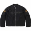 supreme x vanson leathers cordura cotton jacket black